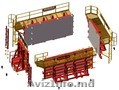 Formă modulară pentru turnarea fără vibrații a produselor volumetrice din beton 